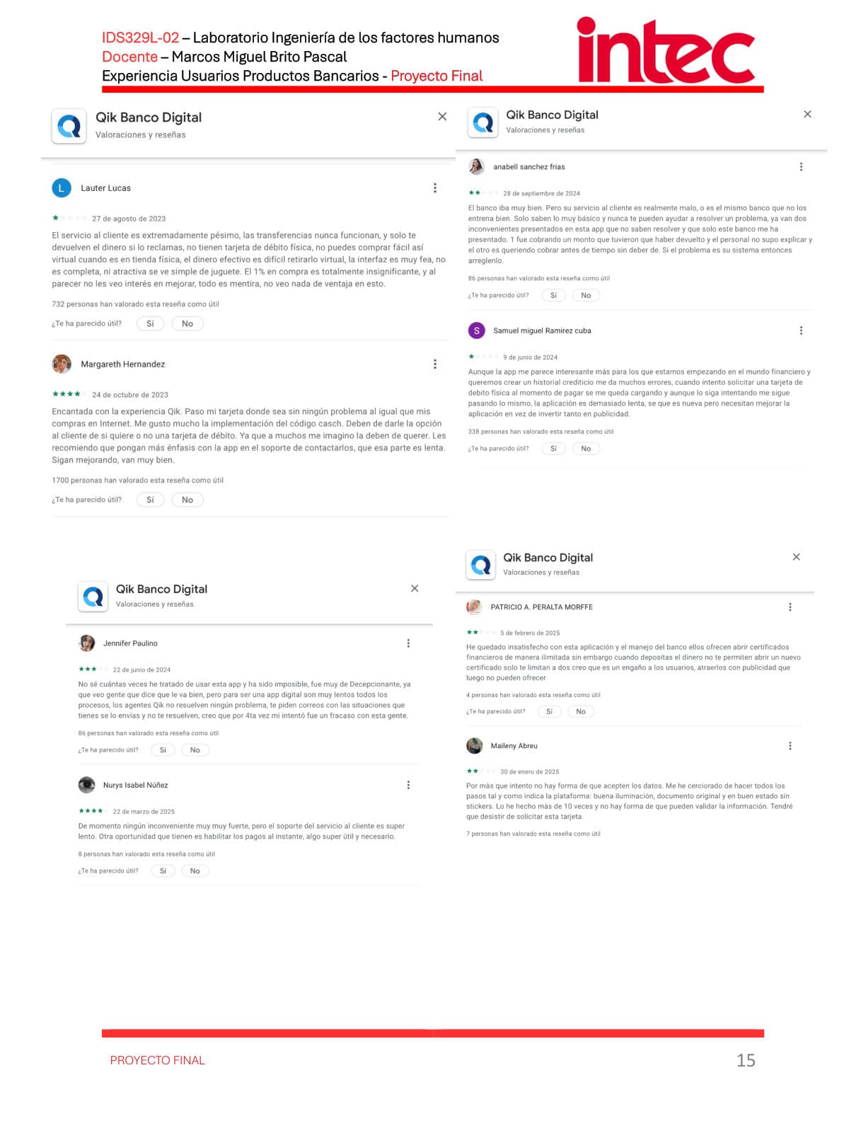 Digital banking UX research report, page 16 of 33