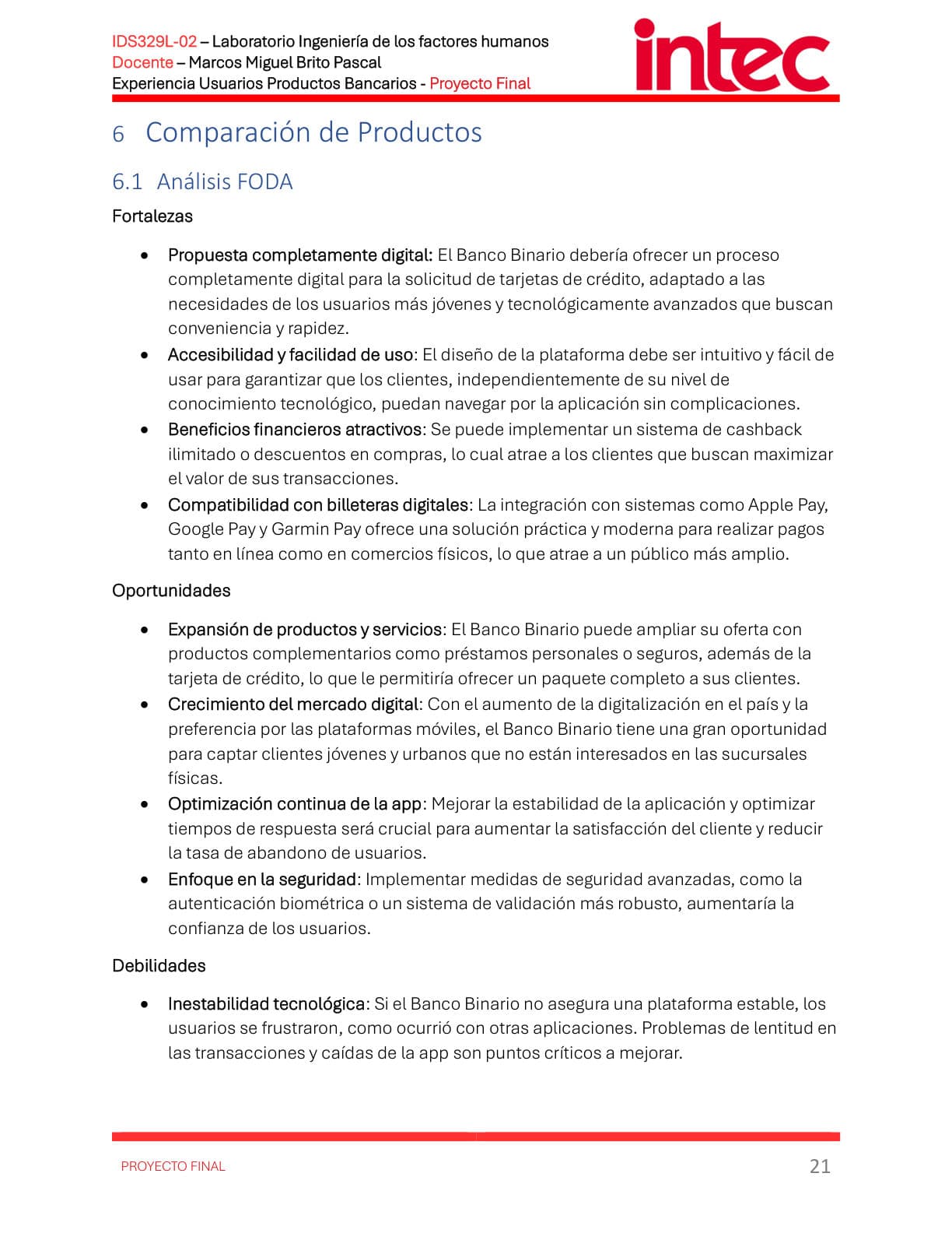 Digital banking UX research report, page 22 of 33